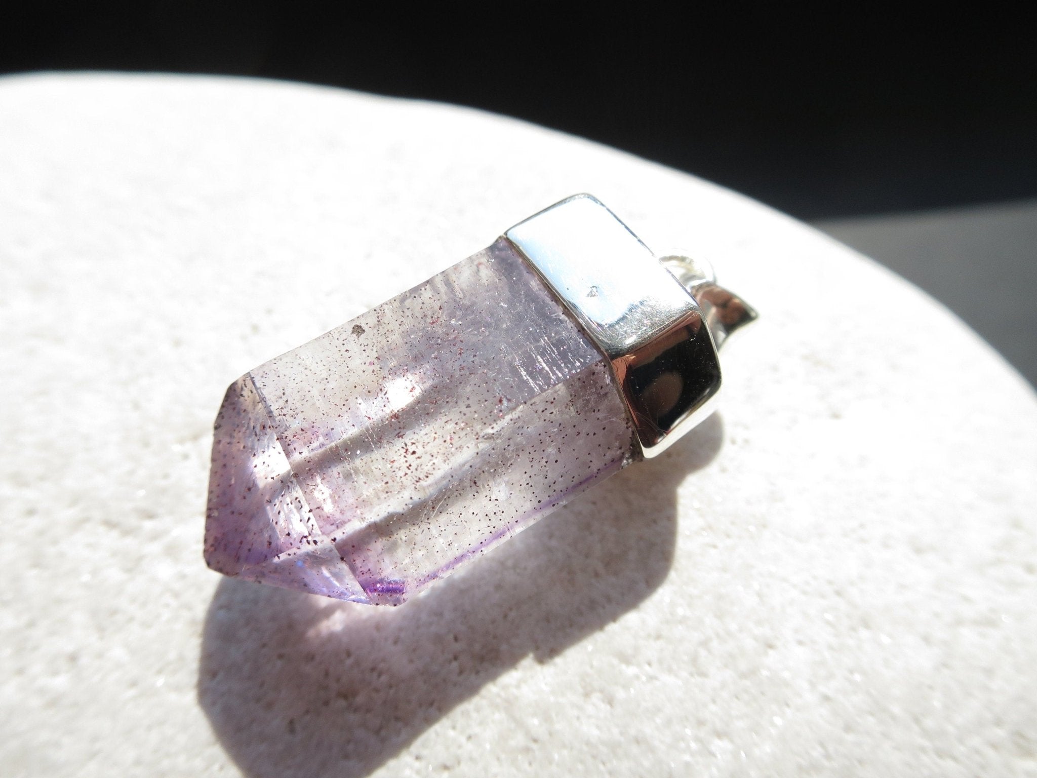 Amethyst Anhänger Silber Namibia Kristall Brandberg