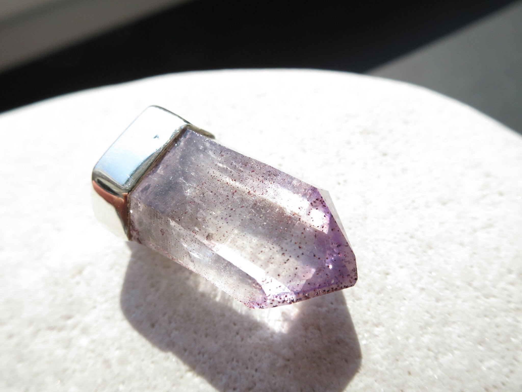 Amethyst Anhänger Silber Namibia Kristall Brandberg