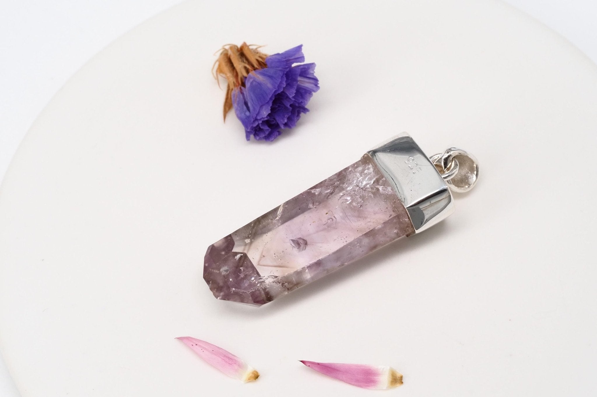 Amethyst Namibia Silber Anhänger Brandberg