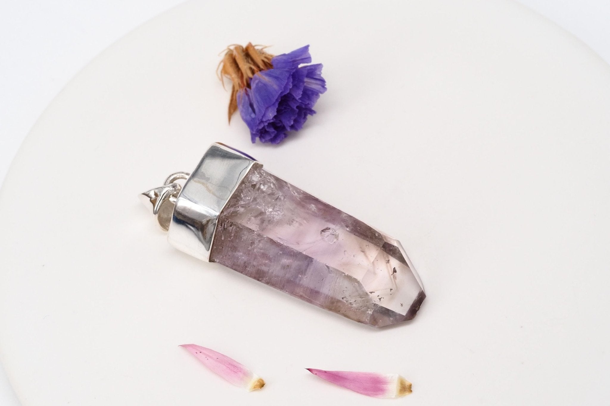 Amethyst Namibia Silber Anhänger Brandberg