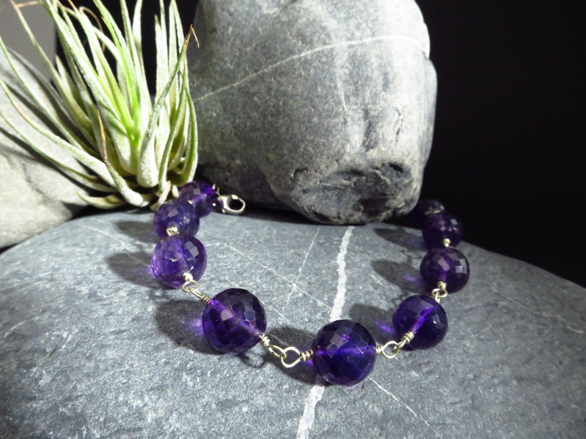 Amethyst Rosary Armband Rosenkranz Argentium Silber