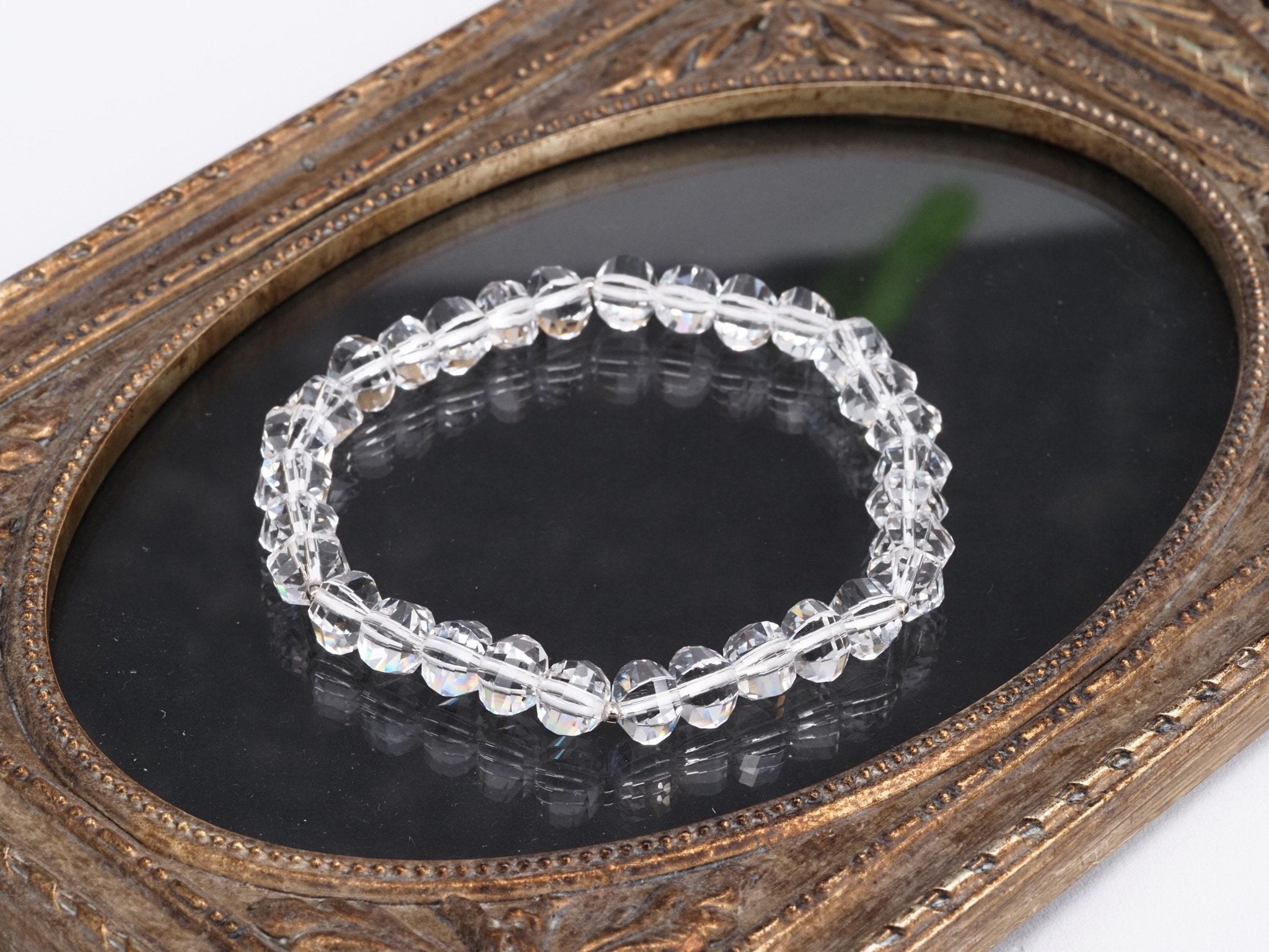 Bergkristall Armband Edelstein in natürlicher Qualität