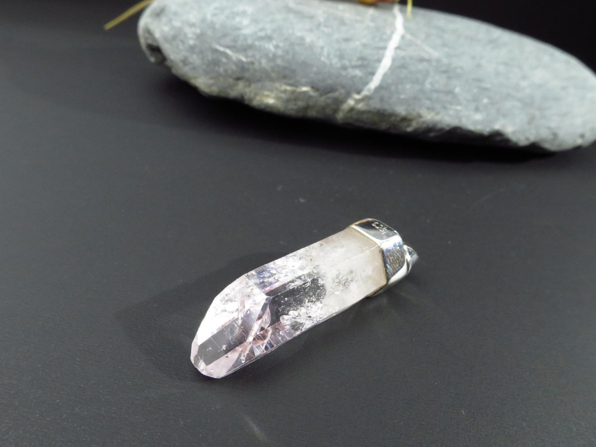 Brandberg Kristall Anhänger 925 Silber Namibia Amethyst