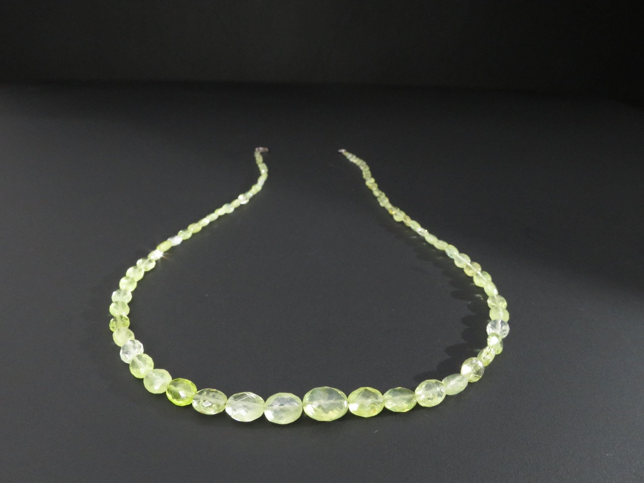 Chrysoberyll Kette Rarität Natur Edelstein Collier gelb