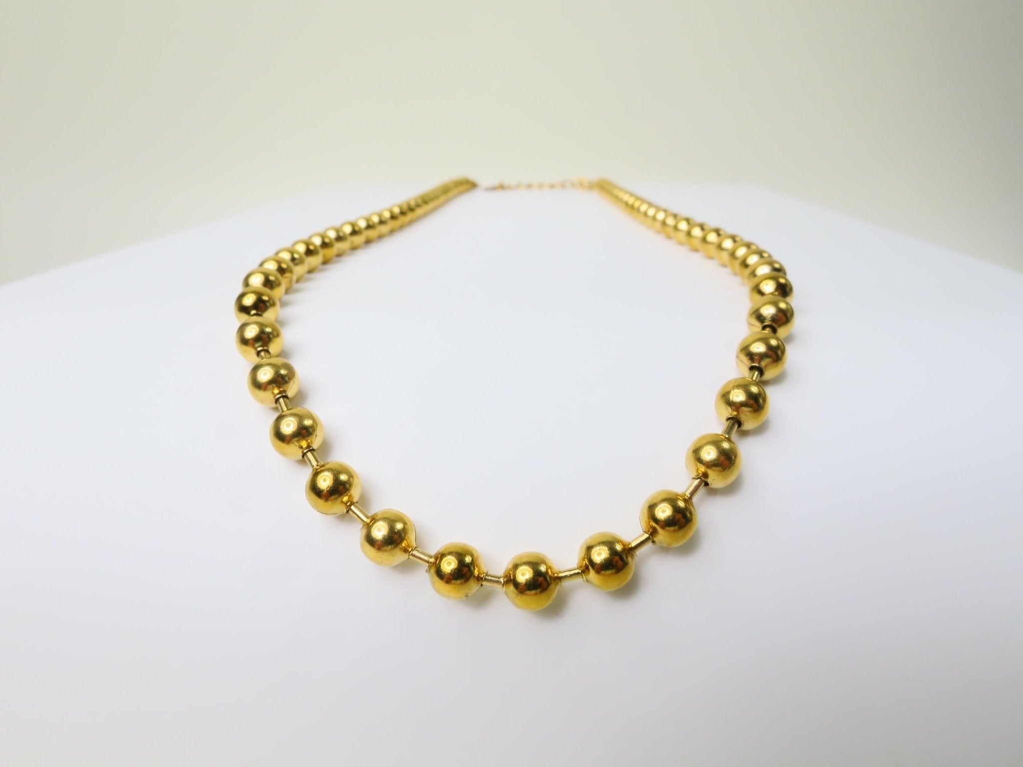 Edelstahl Kugel Kette 18 Karat PVD Gold beschichteten Edelstahl