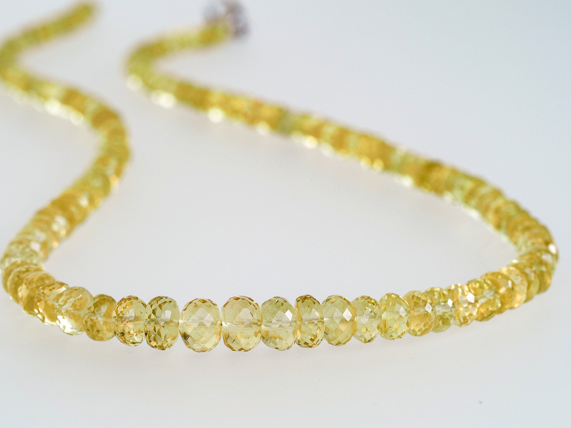 Heliodor Kette 100% natürliche gelbe Edelsteinkette