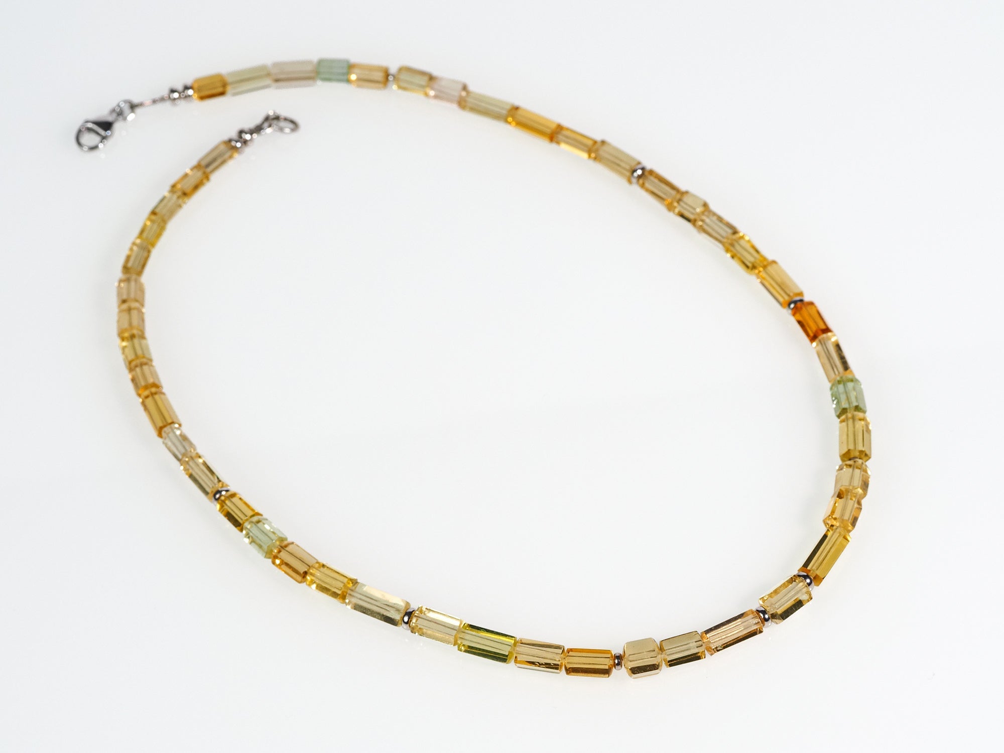 Heliodor Kette natürliche Goldberyll Edelsteinkette