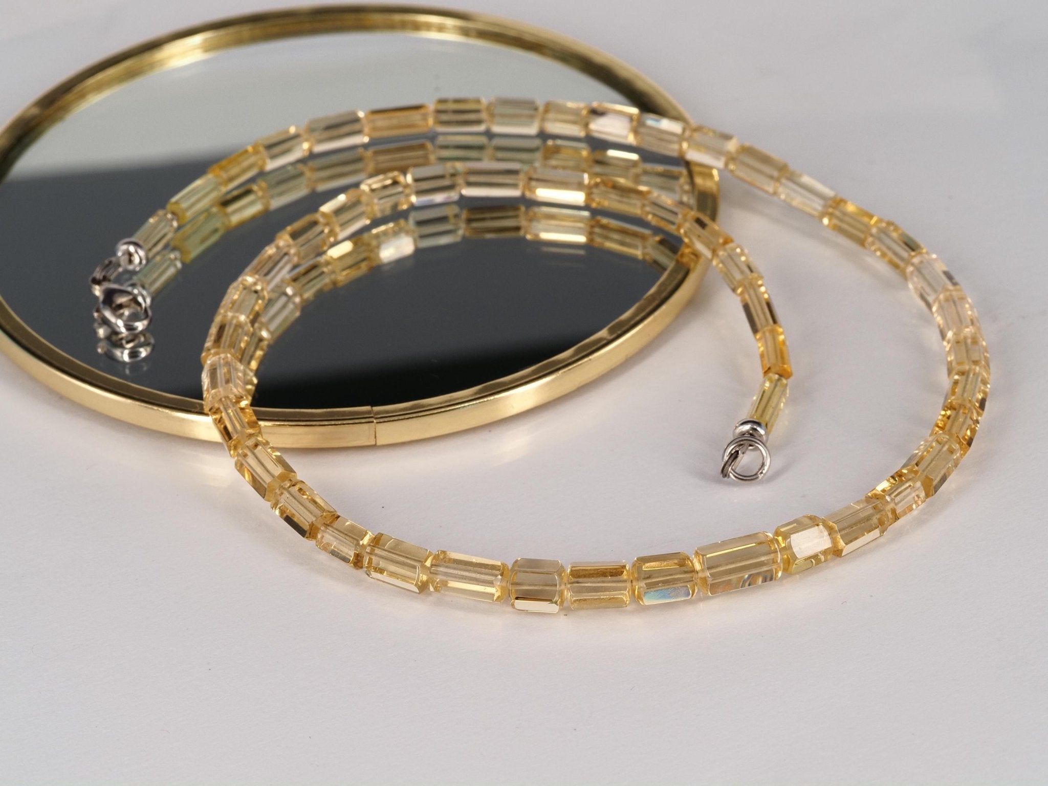 Heliodor Kette – natürliche Goldberyll Edelsteinkette