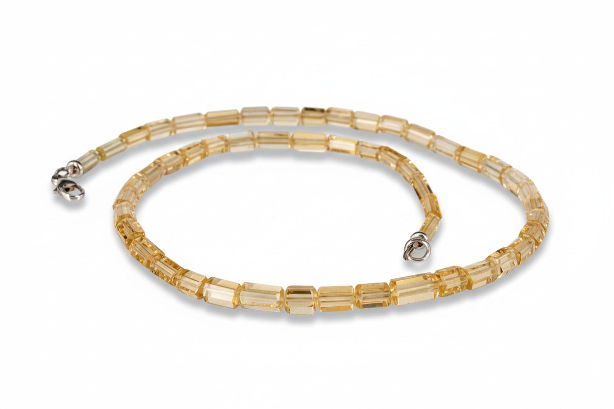 Heliodor Kette – natürliche Goldberyll Edelsteinkette