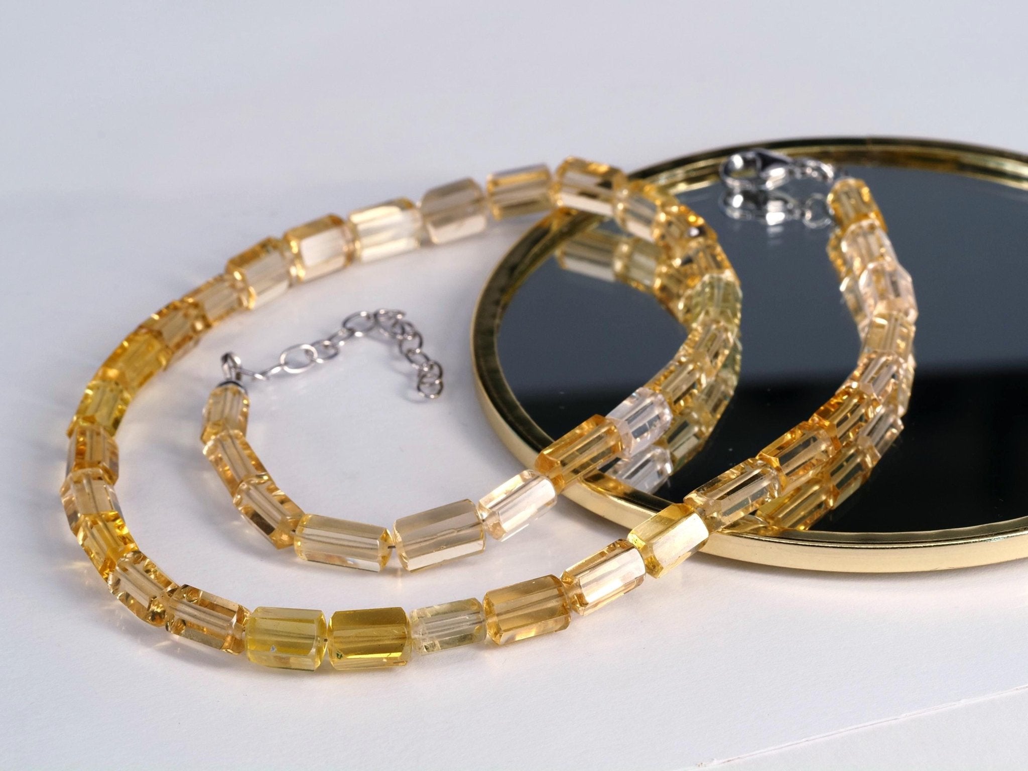 Heliodor Kette – natürliches Goldberyll Edelstein Collier