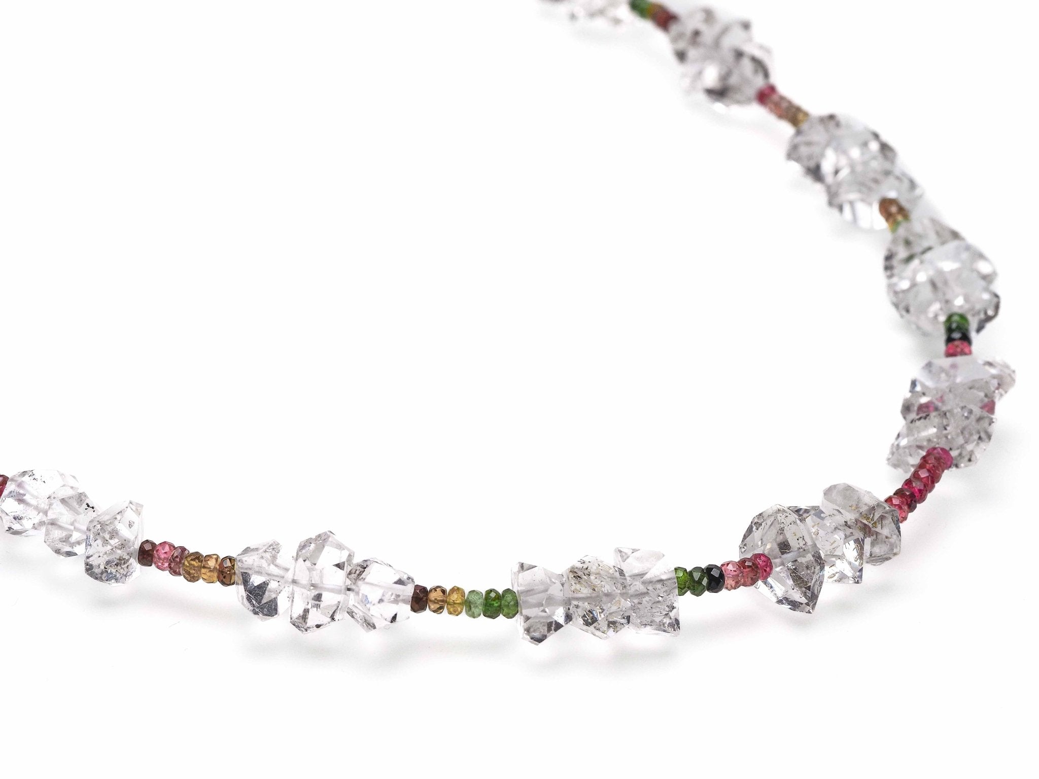 Herkimer Diamant Kette natürliches Edelstein Collier