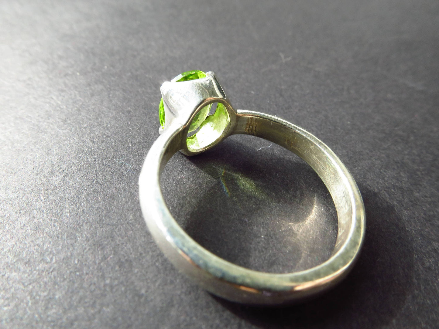 Peridot Silber Ring Per3 Natur Edelstein grün Silber Ring Stein Natur Geschenk Geburtstag