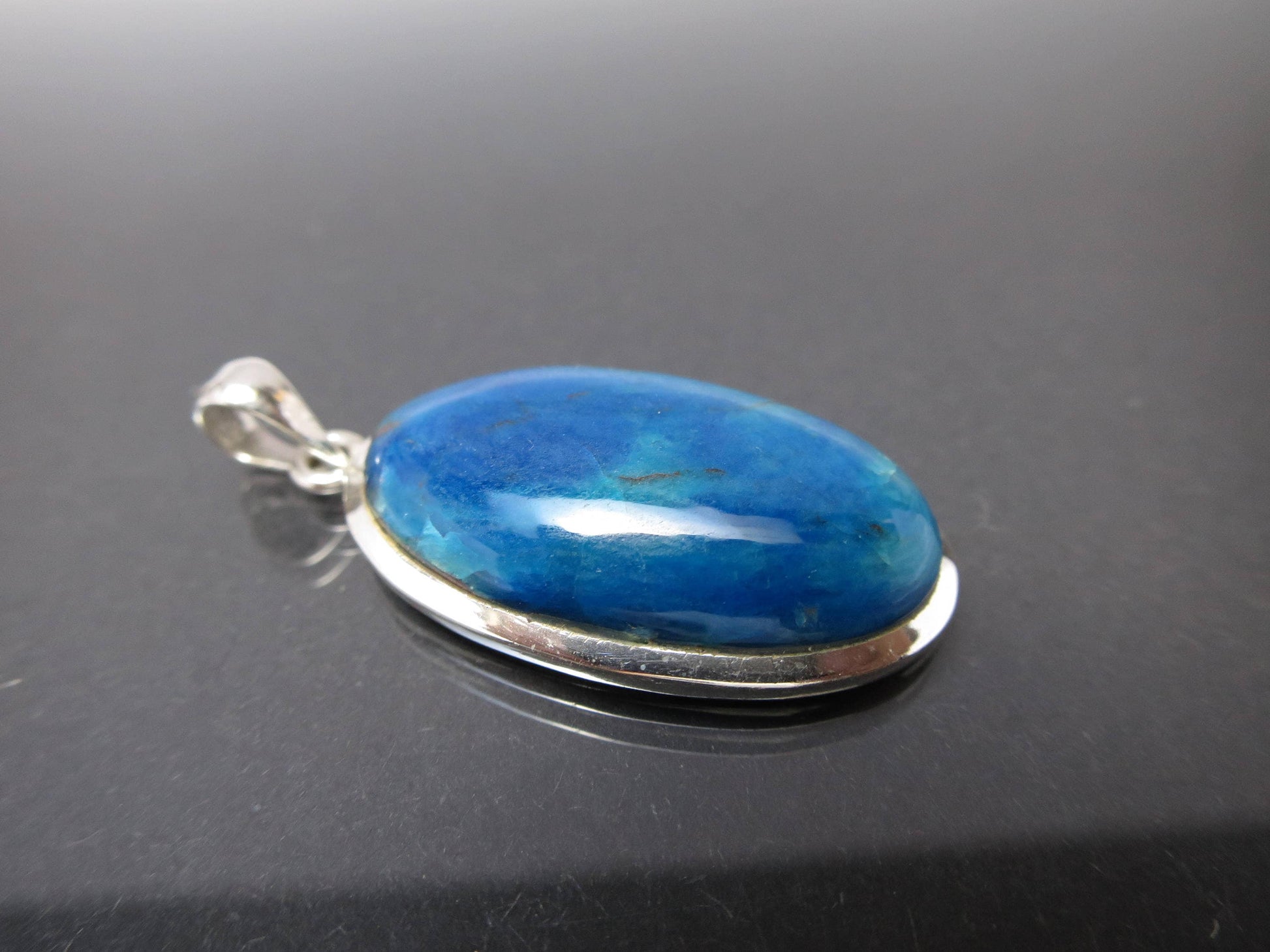 Blauer Chrysokoll - Shattuckit 925 Silber Anhänger / S05 /Sterling Silber Anhänger / Geschenk / Geburtstag / rarität / Edelstein blau türkis