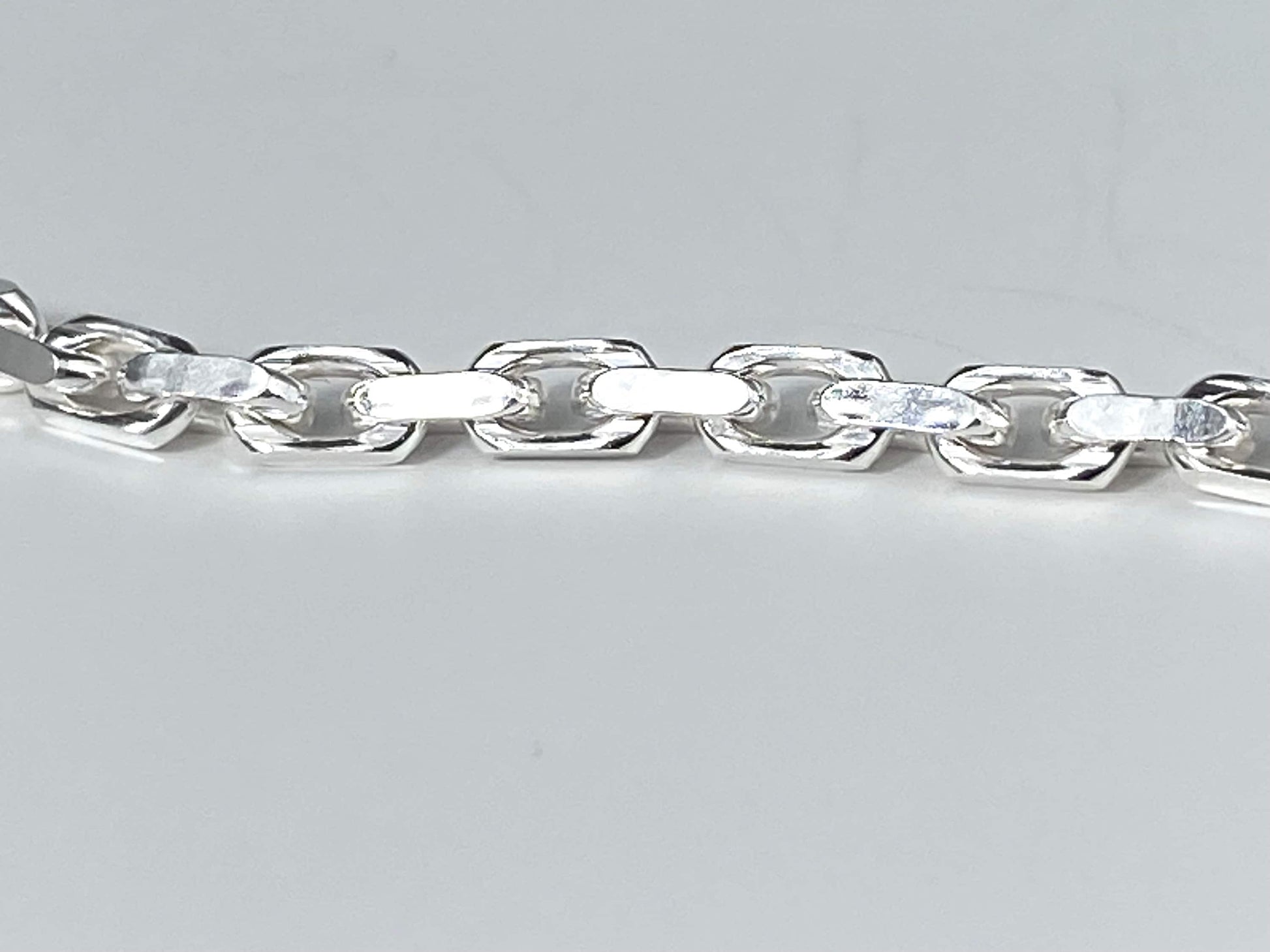 Sterling Silber Kette 42cm schmaler Öse ideal für Anhänger 925 Silber Ankerkette unisex Durchmesser 2mm