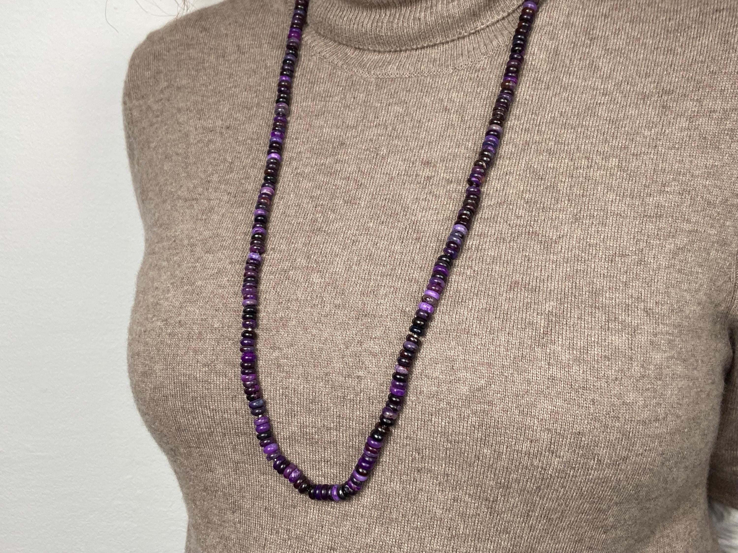 Sugilith Kette extra lang unbehandelt absolute Rarität