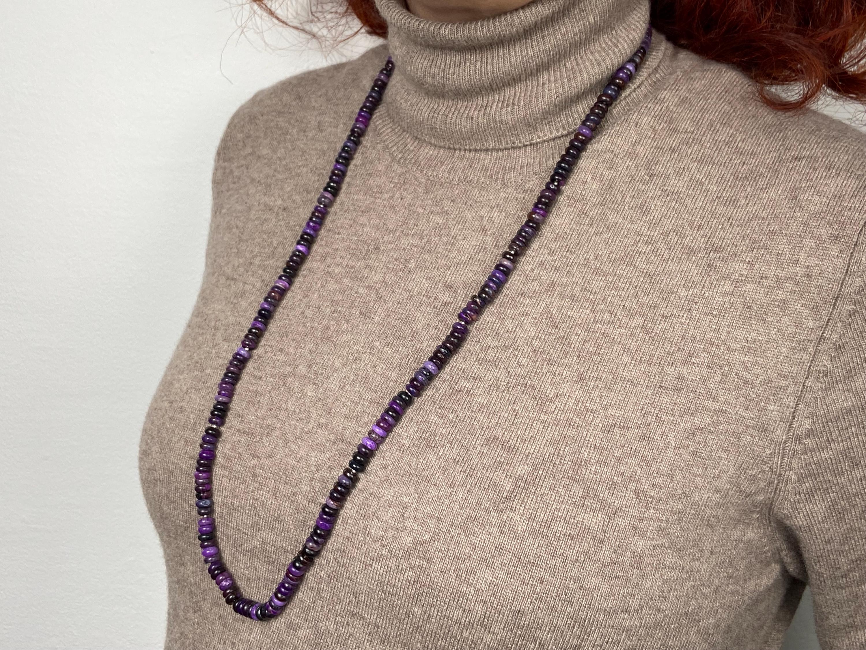 Sugilith Kette extra lang unbehandelt absolute Rarität