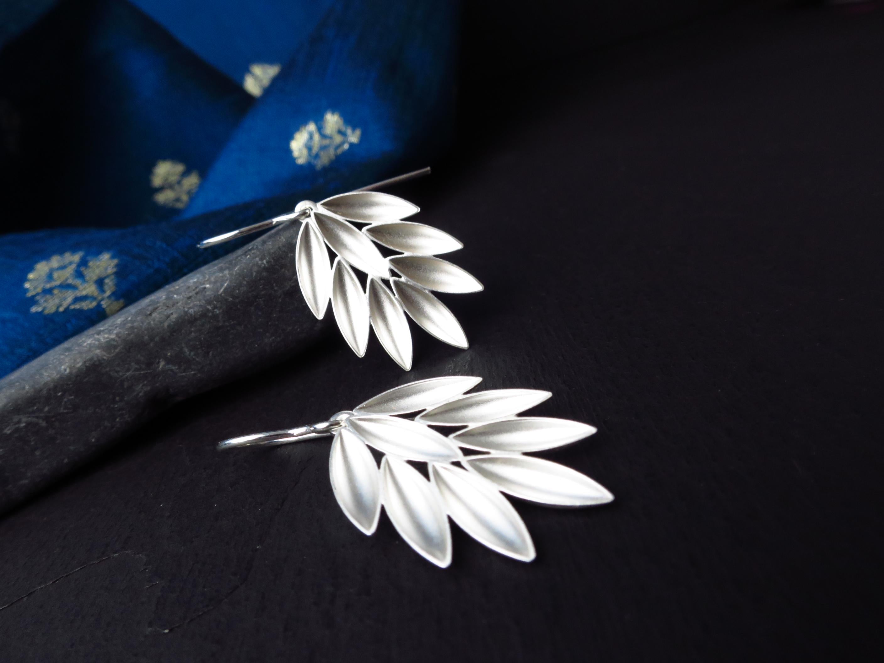 Sterling Silber Ohrringe solid Natur Statement