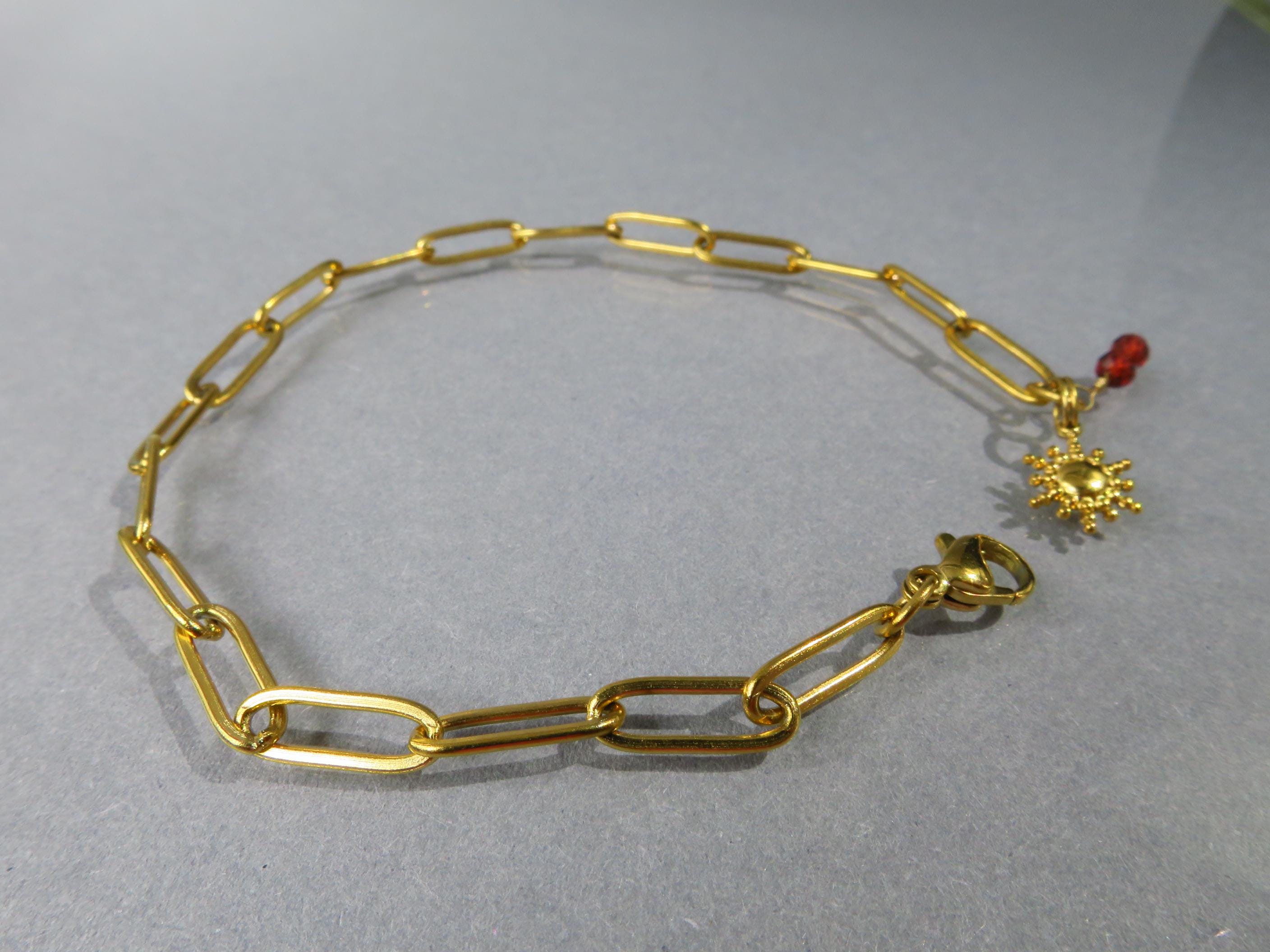 Karneol Edelstein Armband in Orange und Gold, Stapelarmband, bangle bracelet