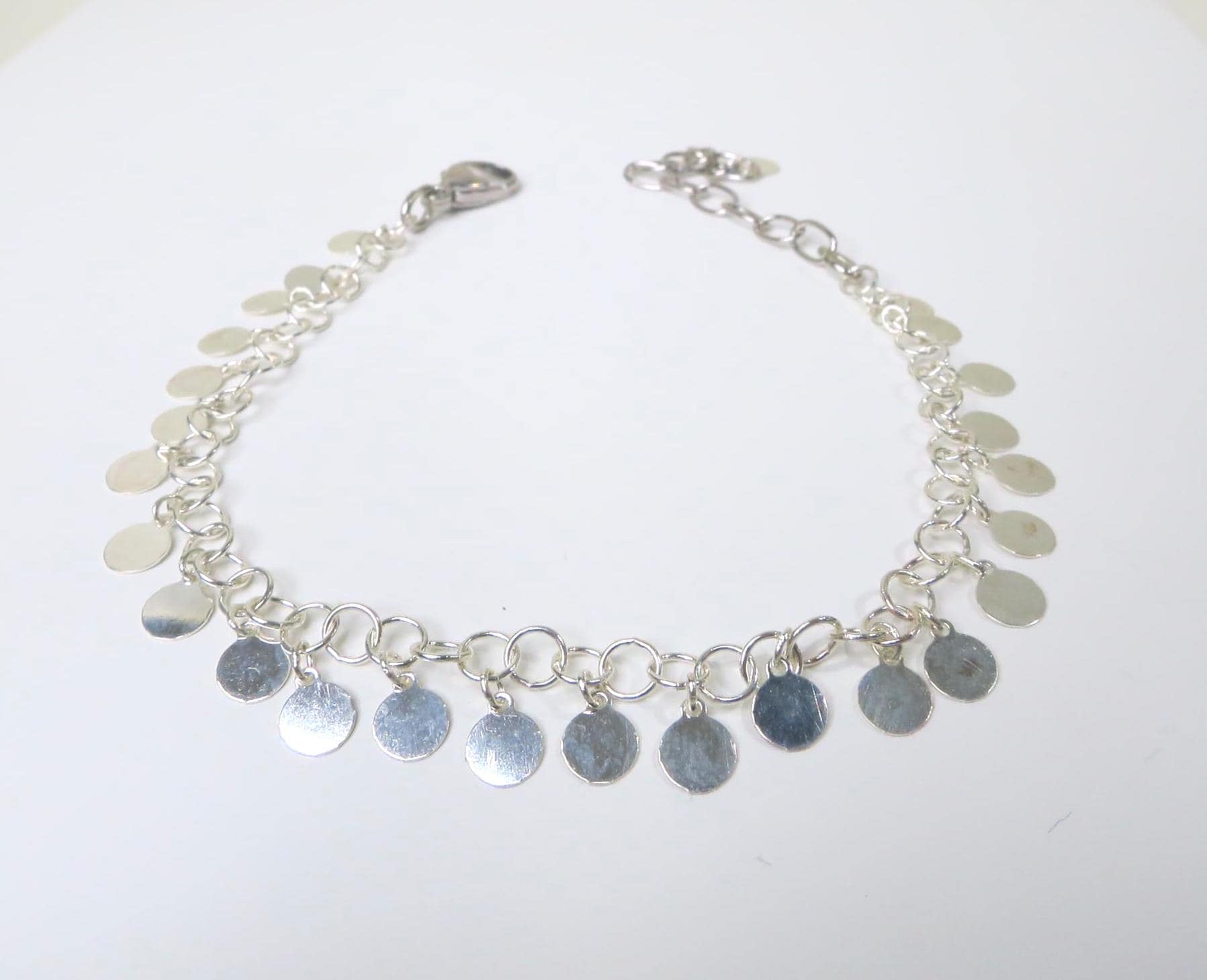 Pünktchen Armband Sterling Silber zum angesagten Layer Lagen Look