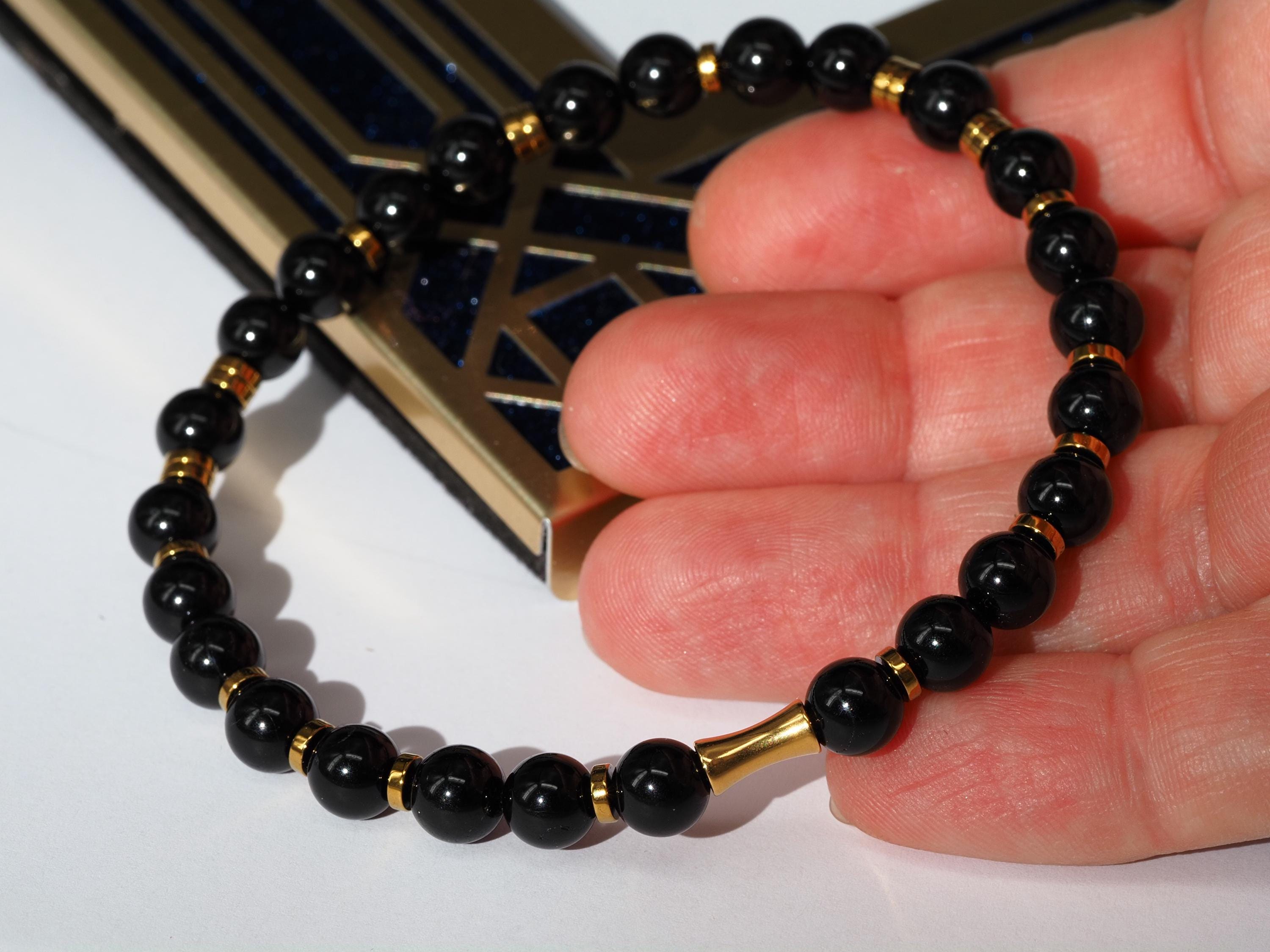 Turmalin Armband – edles Schmuckstück aus schwarzem Schörl Turmalin