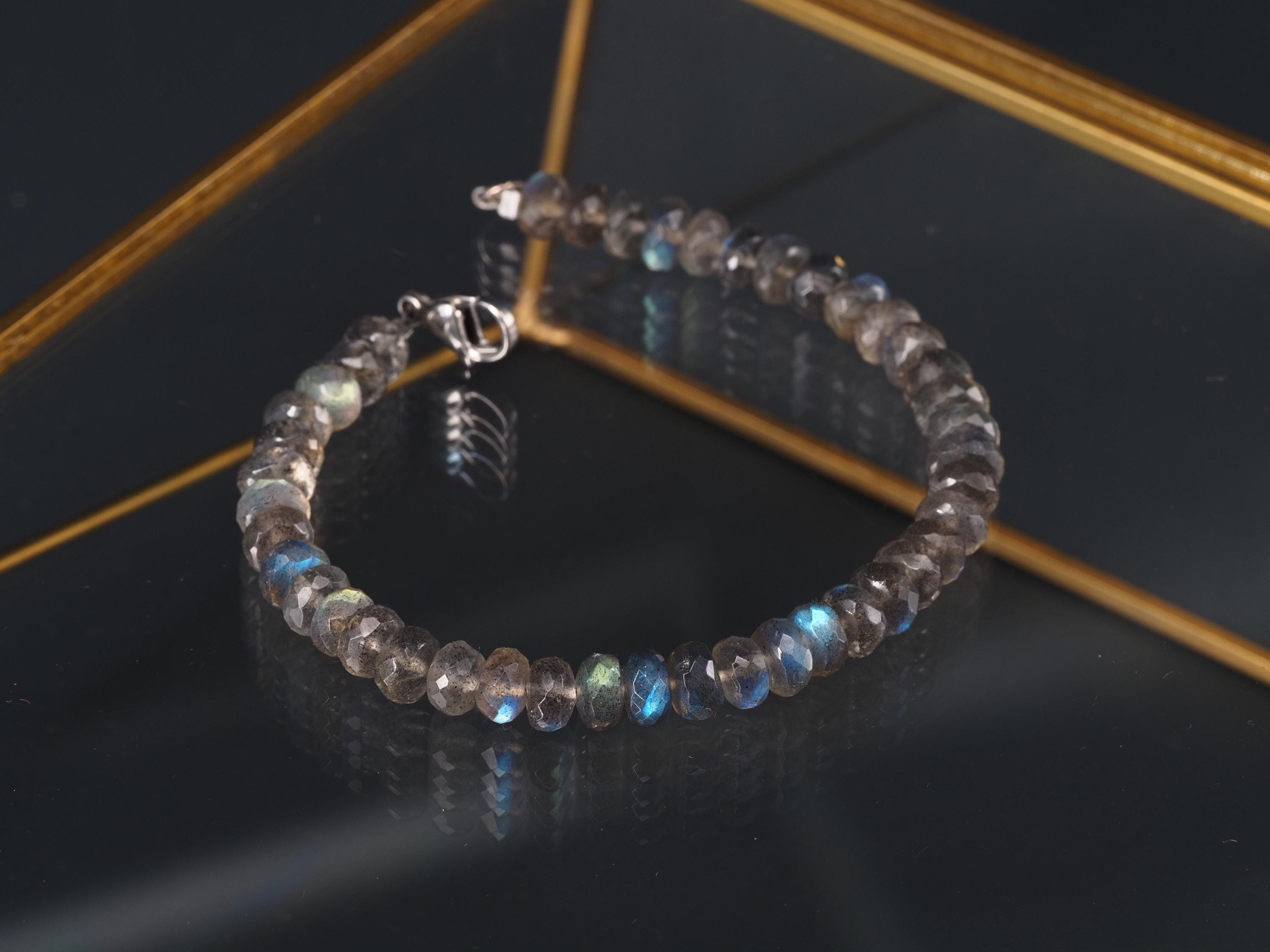 Labradorit Armband Stapelarmband Edelstein