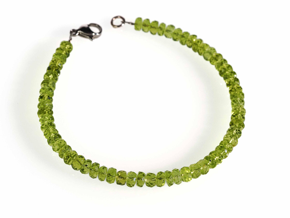 Peridot Armband facettiert 925er Silber