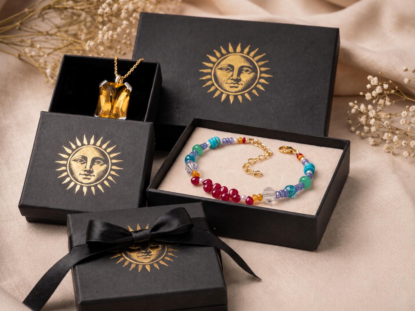 Flexibles Edelstein Armband mit Schungit, Turmalin, Sugilith und Türkis – Geschenk für Männer & Frauen