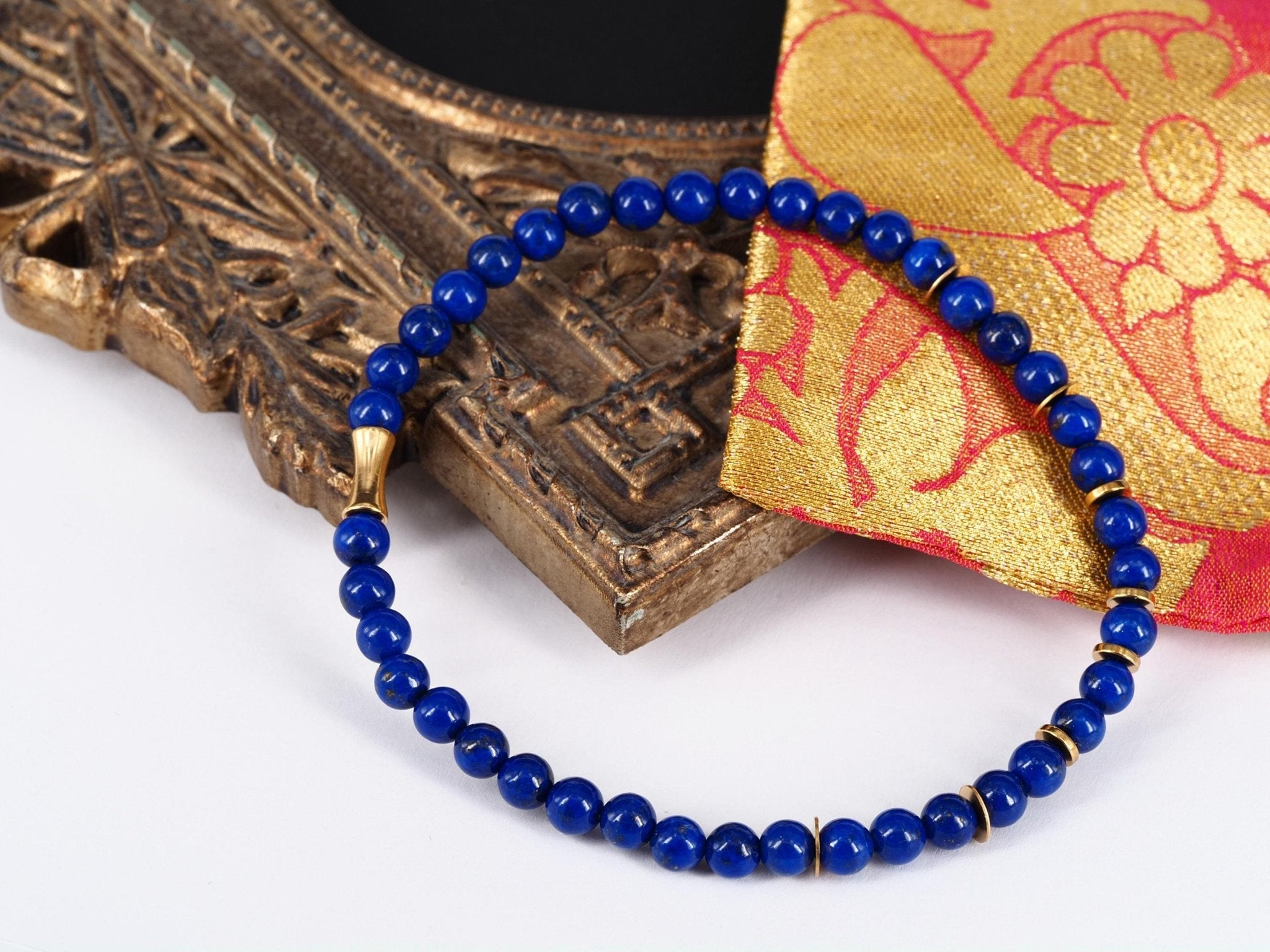 Lapis Lazuli Kugel Armband – tiefblauer Edelstein in höchster Qualität