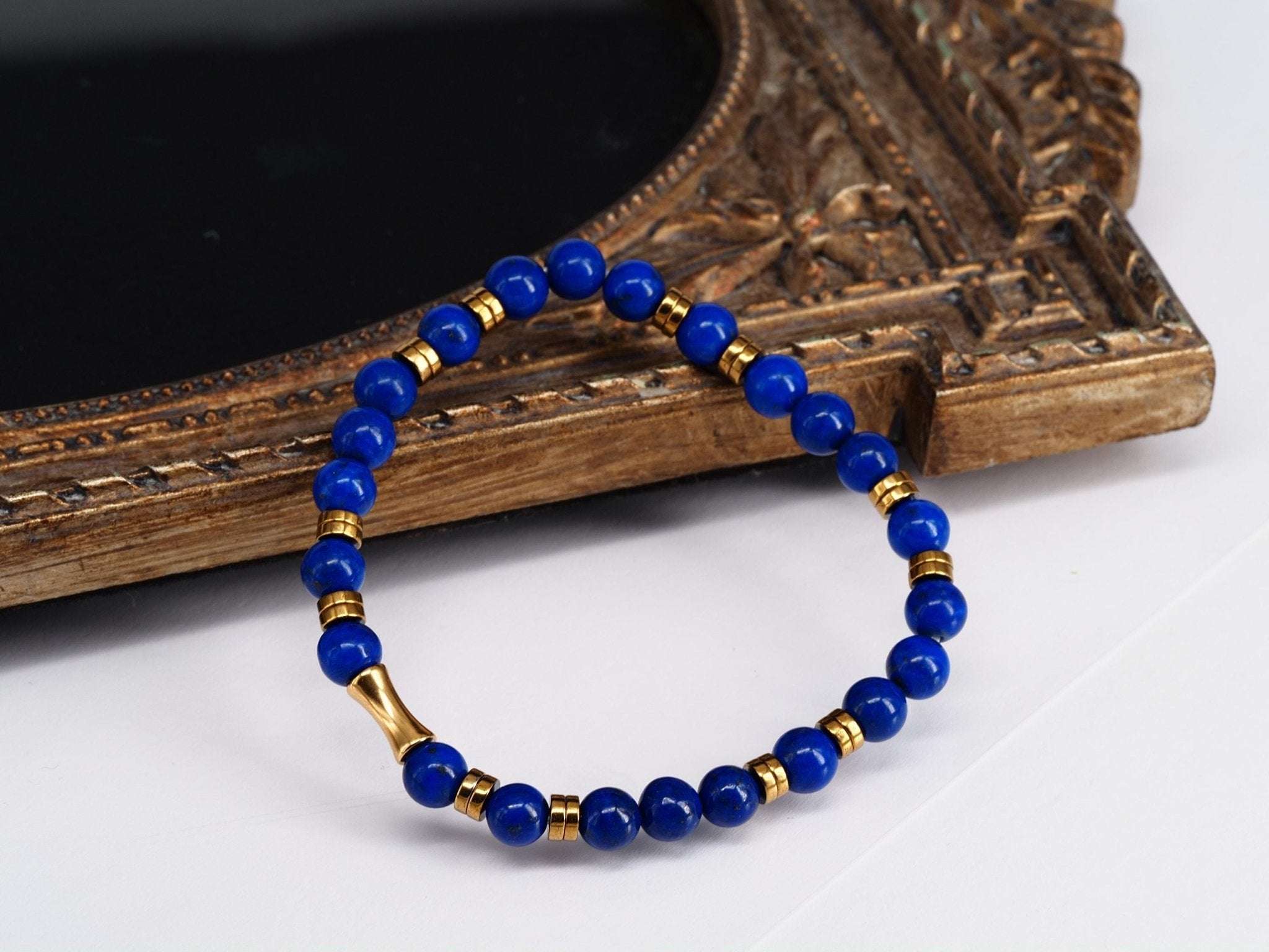 Lapislazuli Armband blauer Edelstein in höchster Qualität