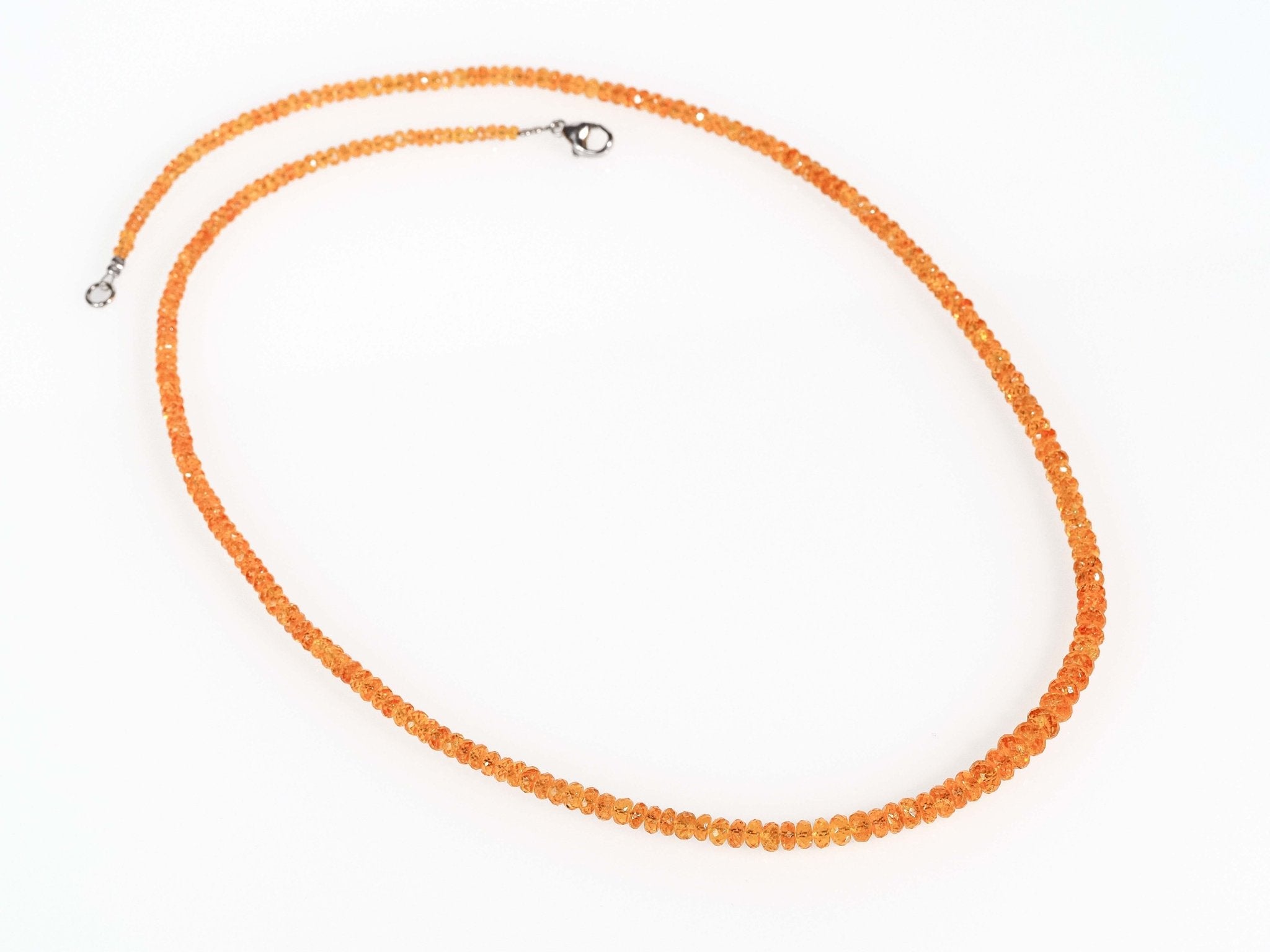 Mandarin Granat Kette lang orange Spessartin 55cm