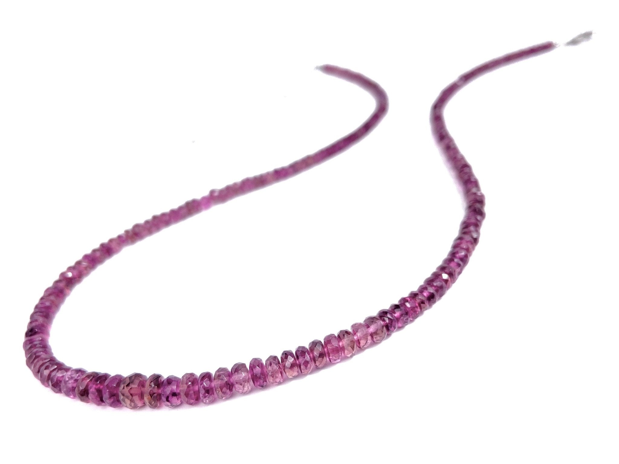 Pink Turmalin Kette natürliches rosa Edelstein Collier