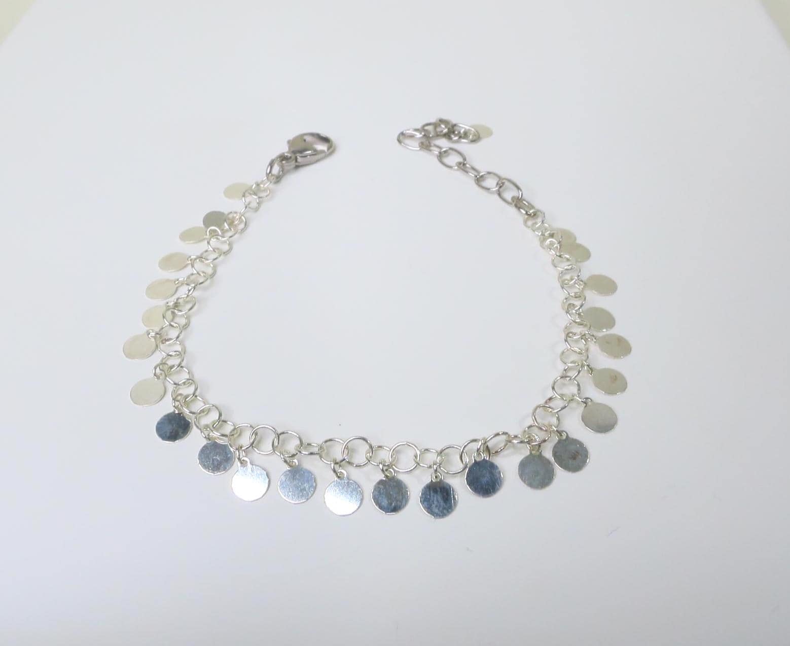 Pünktchen Armband Sterling Silber zum angesagten Layer Lagen Look