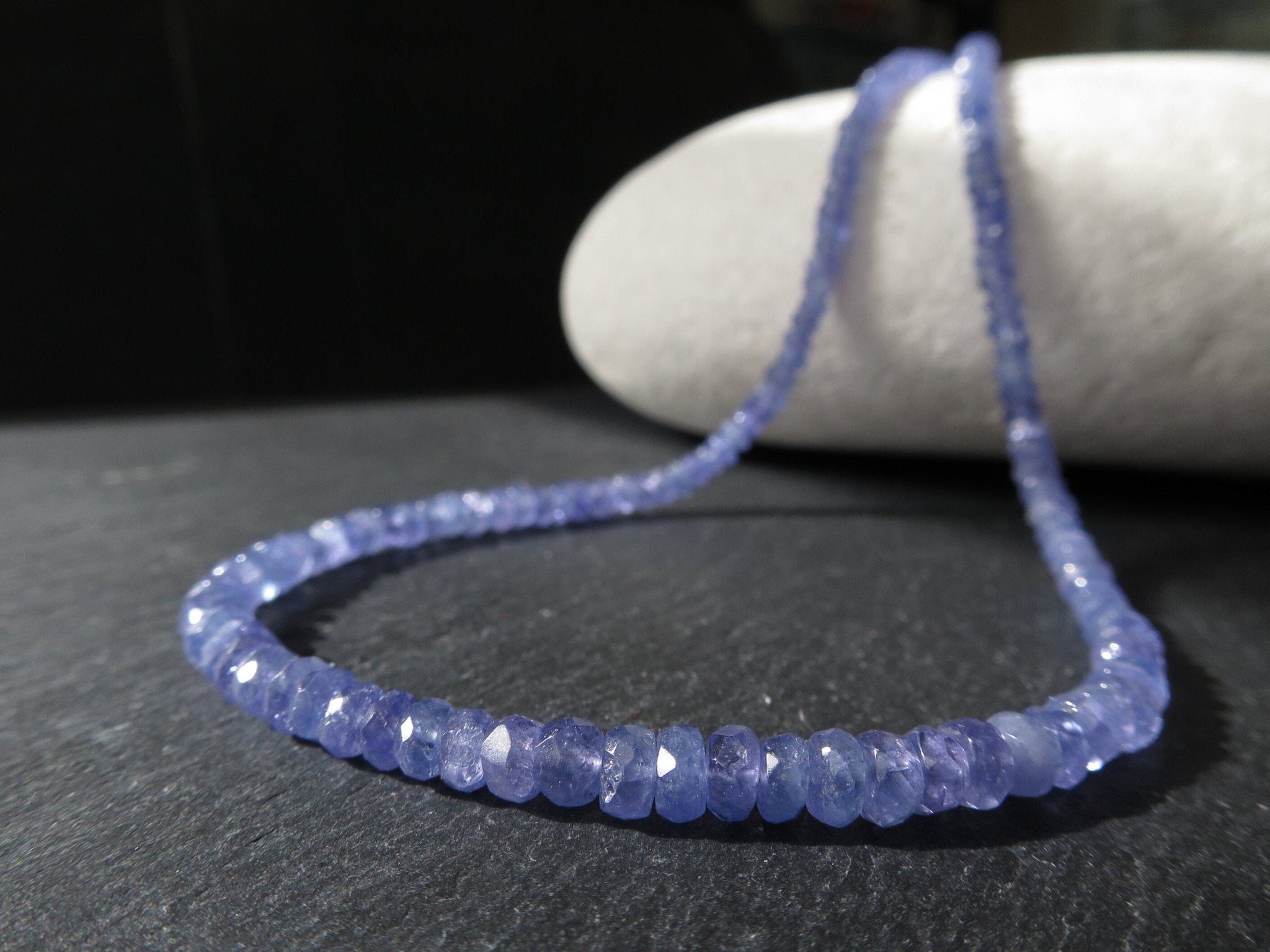 Saphir Kette Silber blaue Natur Edelstein Halskette echt