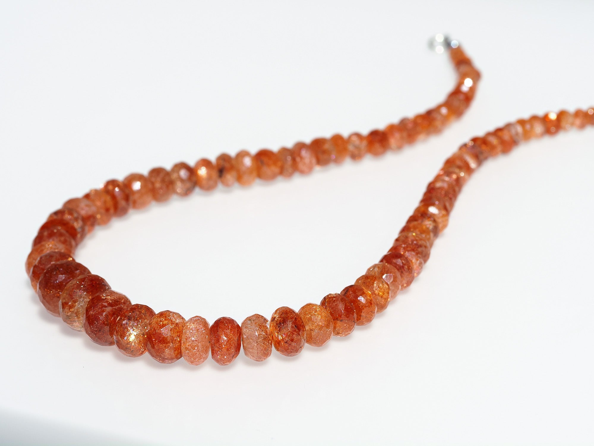 Sonnenstein Kette 45cm – echter Sonnenstein aus Tansania