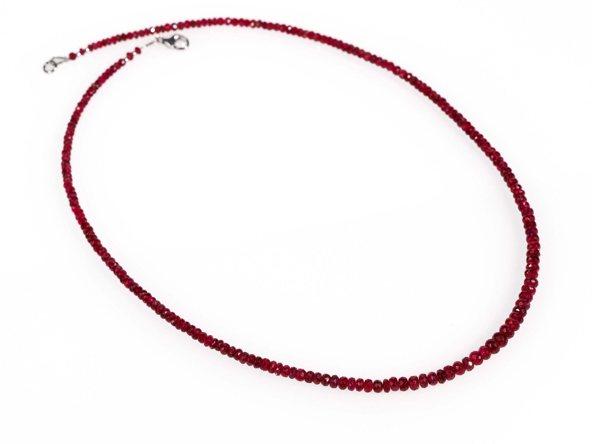 Spinell Edelstein Kette unbehandelt