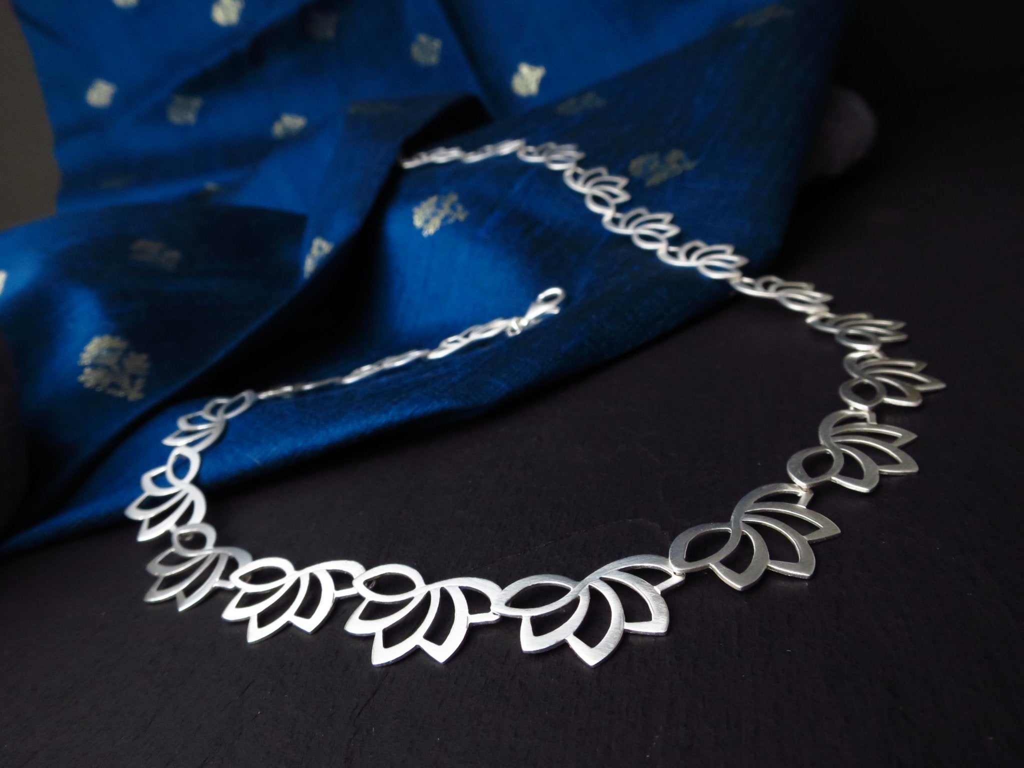 Sterling Silber Kette 44cm solid Spitzen Kette