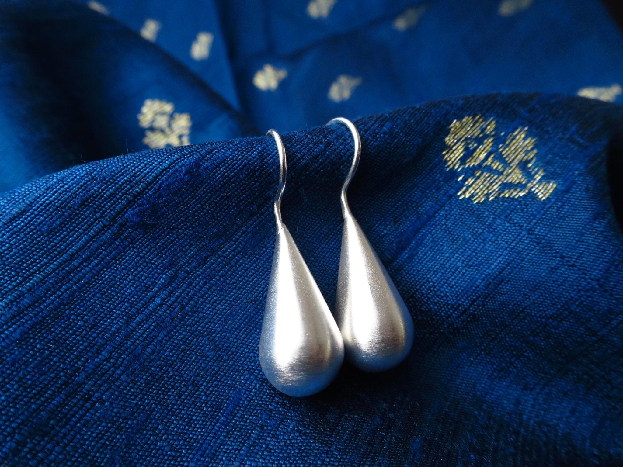 Sterling Silber Ohrringe solid Tropfen Statement