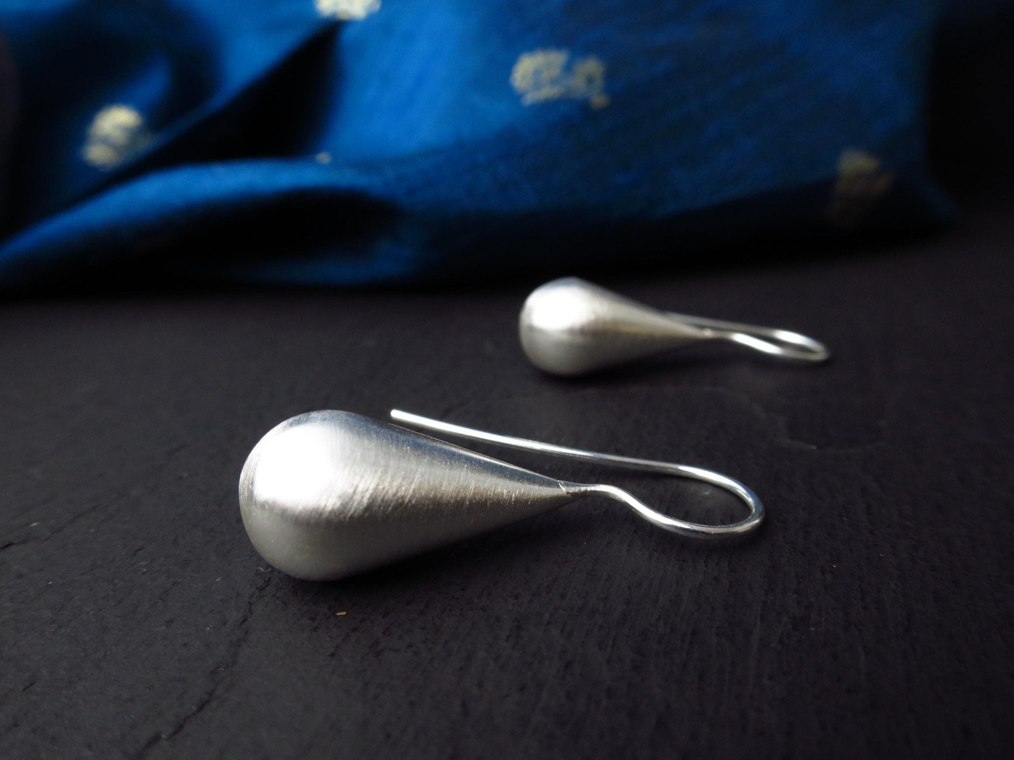 Sterling Silber Ohrringe solid Tropfen Statement