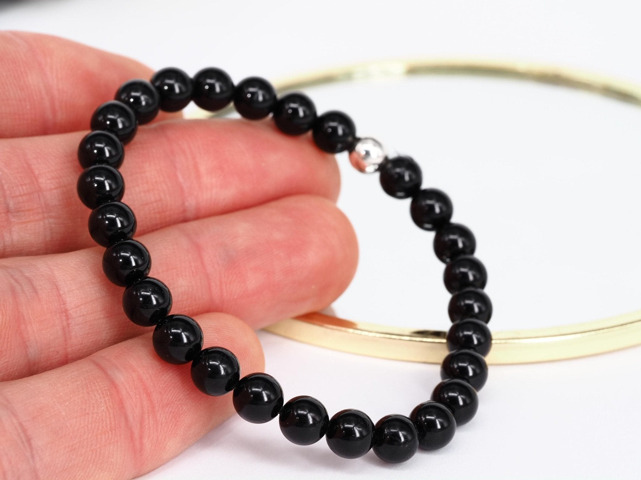 Turmalin Armband – edles Schmuckstück aus schwarzem Schörl Turmalin